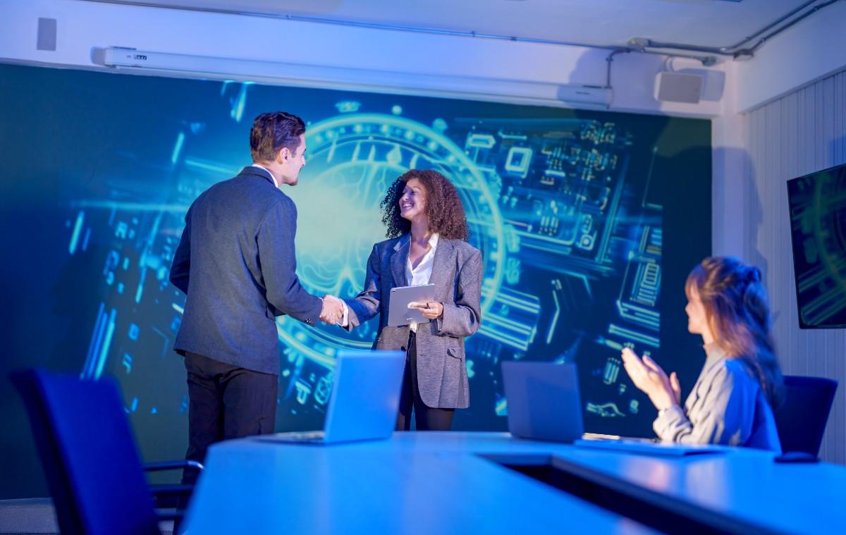 conference room hand shake