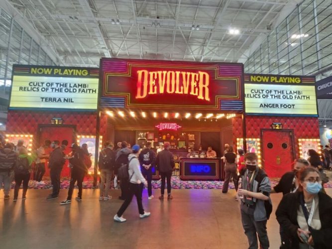 Devolver event setup