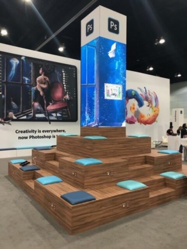 trade show event setup
