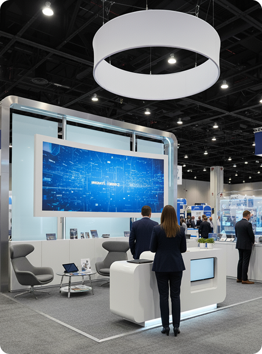 exhibit booth setup