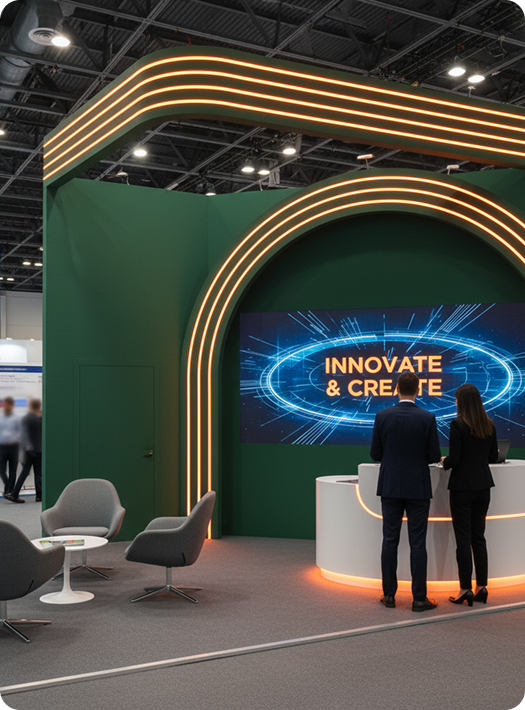 exhibit booth setup service