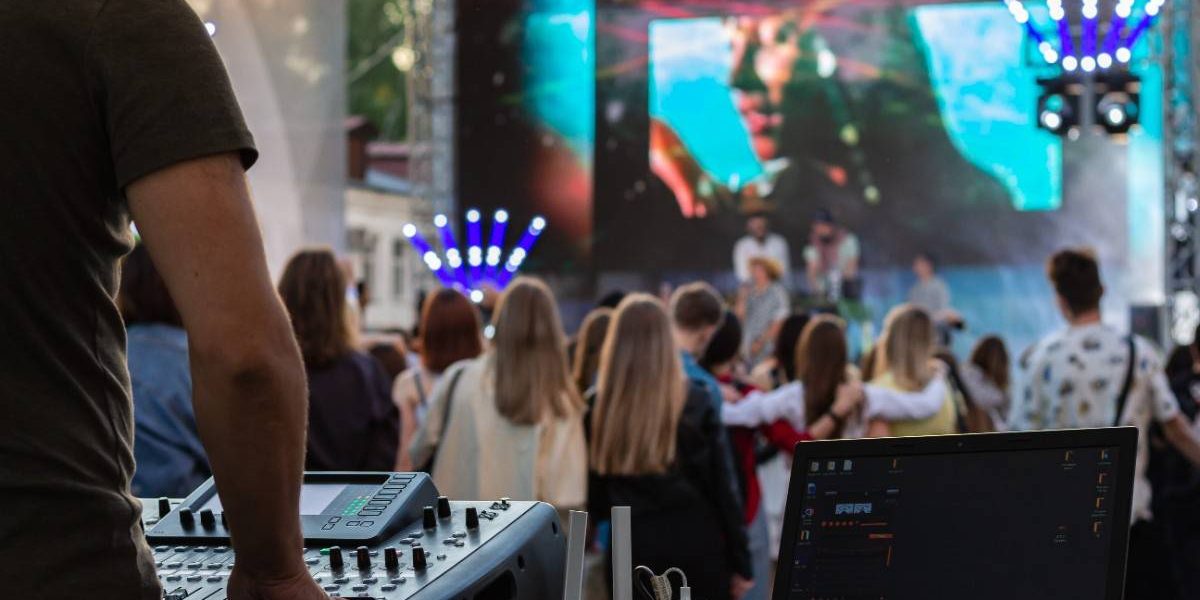 corporate event setup